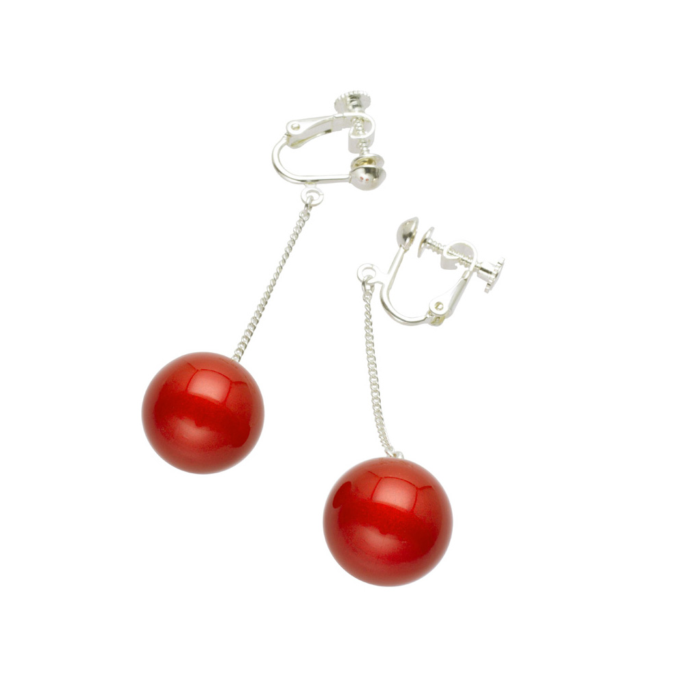 坂本これくしょん 漆 風船ピアス ポピーレッド ピアス